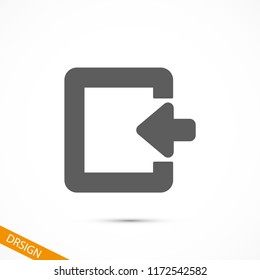 ENTRANCE  vector icon 