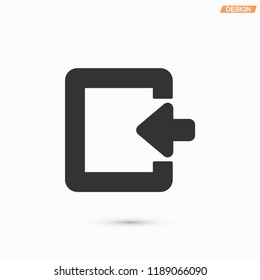 ENTRANCE  vector icon 