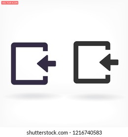 ENTRANCE  vector icon 