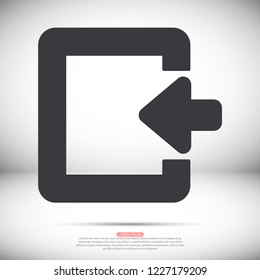 ENTRANCE  vector icon 