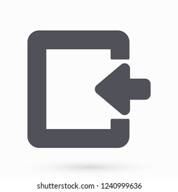 ENTRANCE  vector icon 