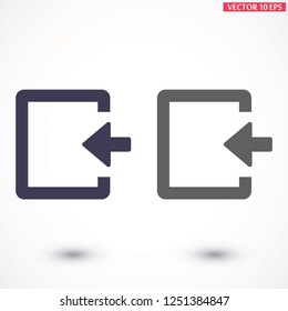 ENTRANCE  vector icon 