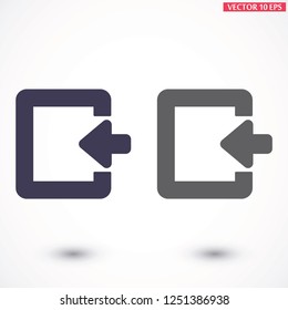 ENTRANCE  vector icon 