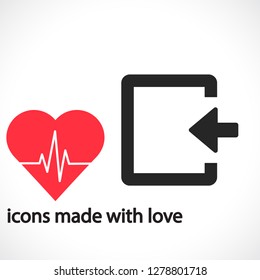 ENTRANCE  vector icon 