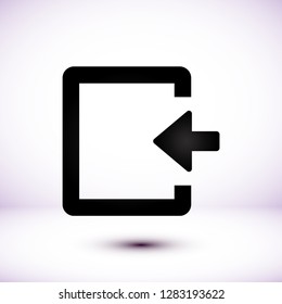 ENTRANCE  vector icon 
