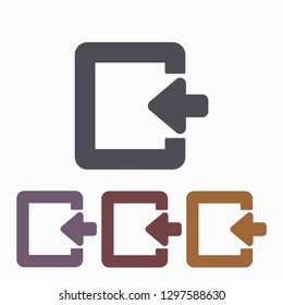 ENTRANCE  vector icon 