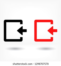 ENTRANCE  vector icon 
