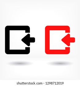 ENTRANCE  vector icon 
