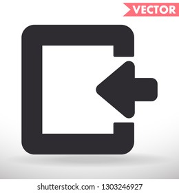ENTRANCE  vector icon 