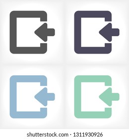 ENTRANCE  vector icon 