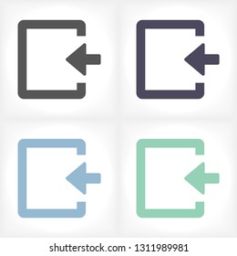 ENTRANCE  vector icon 