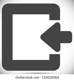 ENTRANCE  vector icon 