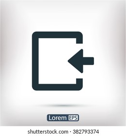 ENTRANCE vector icon