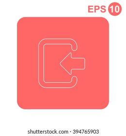 The entrance vector icon.