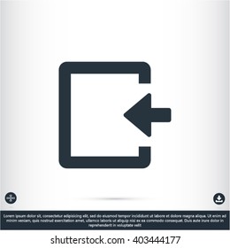 ENTRANCE vector icon