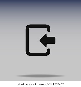 Entrance vector icon