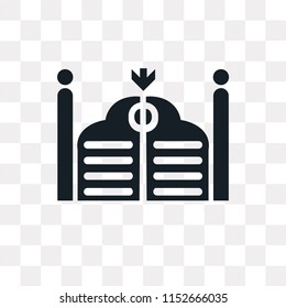 Entrance vector icon isolated on transparent background, Entrance logo concept