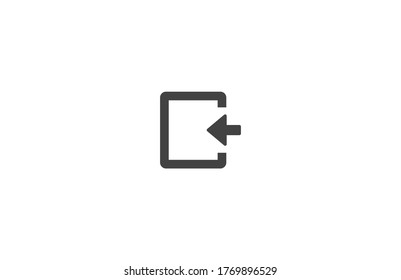 ENTRANCE vector icon , lorem ipsum Flat design