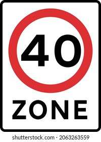 375 Speed Limit 40 Mph Sign Images, Stock Photos & Vectors | Shutterstock