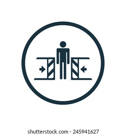 Entrapment Risk Icon On White Background Stock Vector (Royalty Free ...