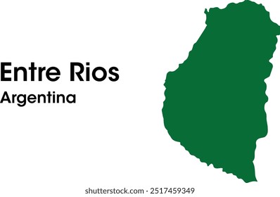 entre rios argentina mapa em vetores