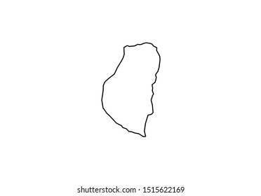 Entre Rios outline map Argentina province country state