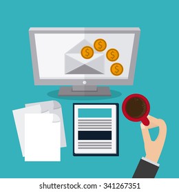 Entrepreneur concept about business icons design, vector illustration 10 eps graphic., Vector design