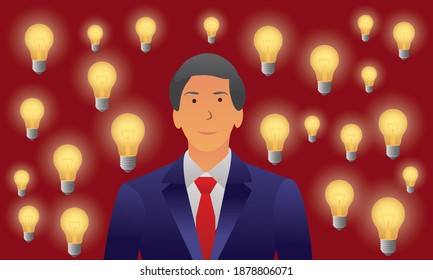 Entrepreneur Concept - Having new ideas