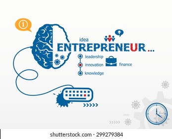 Entrepreneur design illustration concepts for business, consulting, finance, management, career.  