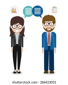 Entrepreneur design over white background, vector illustration