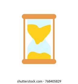 Entrepreneur flat icon sand clock