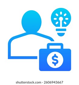 Entrepreneur Icon Element for Design