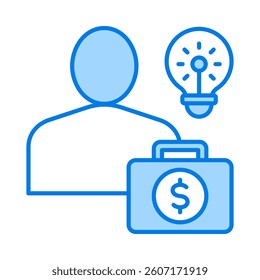 Entrepreneur Icon Element for Design