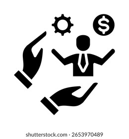 Entrepreneur Icon Element For Design