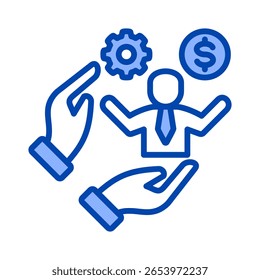 Elemento de icono de emprendedor para el diseño