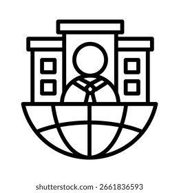 Entrepreneur Icon Element for Design