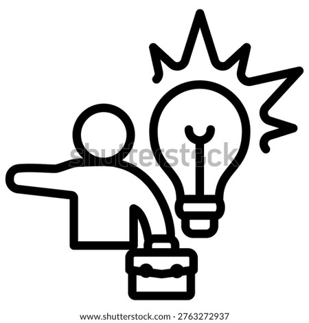 Entrepreneur Icon Element For Design