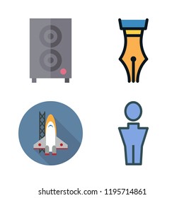 entrepreneur icon set. vector set about man, speaker, startup and writer icons set.