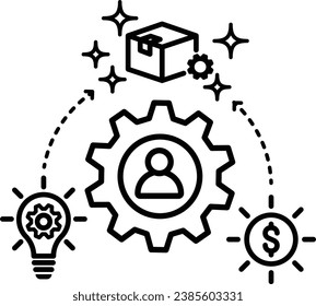 entrepreneur icon vector business illustration