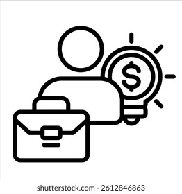 entrepreneur icon vector concept illustration