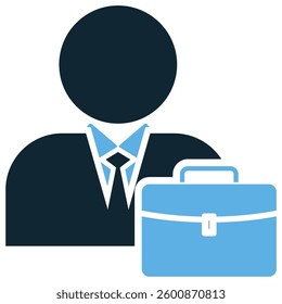 entrepreneur icon vector representing leadership, business growth, and financial success. Ideal for startups, business owners, and economic development.