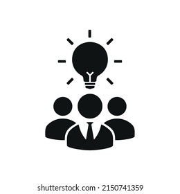 Entrepreneur idea innovation. Collaborative idea. Vector illustration