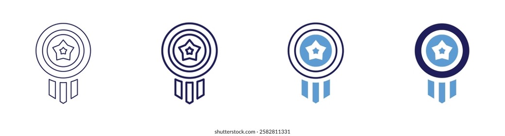 Entrepreneurial achievement icon in 4 different styles. Thin Line, Line, Bold Line, Duotone. Duotone style. Editable stroke.