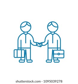 Entrepreneurial activity linear icon concept. Entrepreneurial activity line vector sign, symbol, illustration.