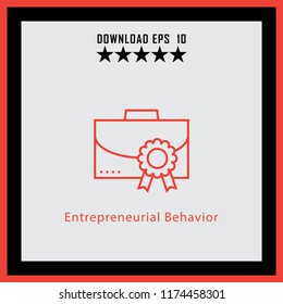Entrepreneurial Behavior  line icon