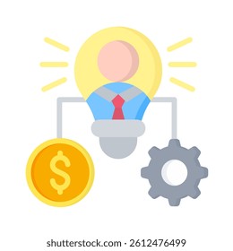Entrepreneurship Icon Element for Design