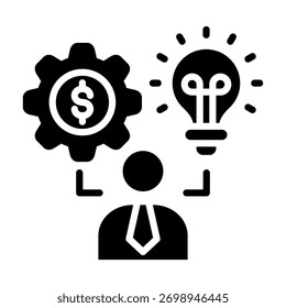 Elemento De Ícone De Empreendedorismo Para Design E Vetor