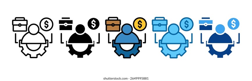 Entrepreneurship Icon Set Multiple Style Collection
