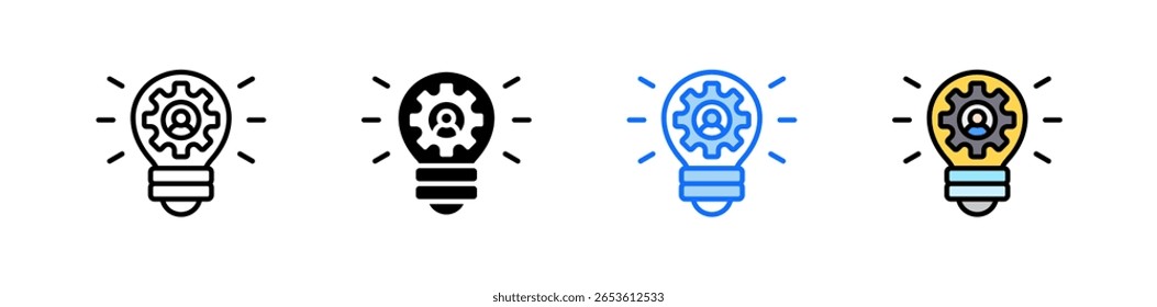 Ícone de Empreendedorismo Definir Coleção de Vários Estilos