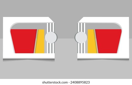 Entry Gate for Event 2d Vector Illustration Design Vector